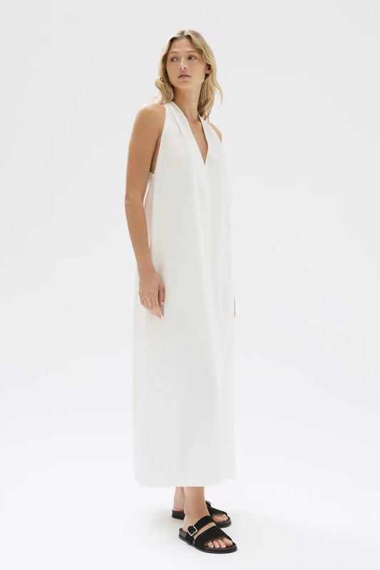 Morgan Halter Midi Dress - Cream