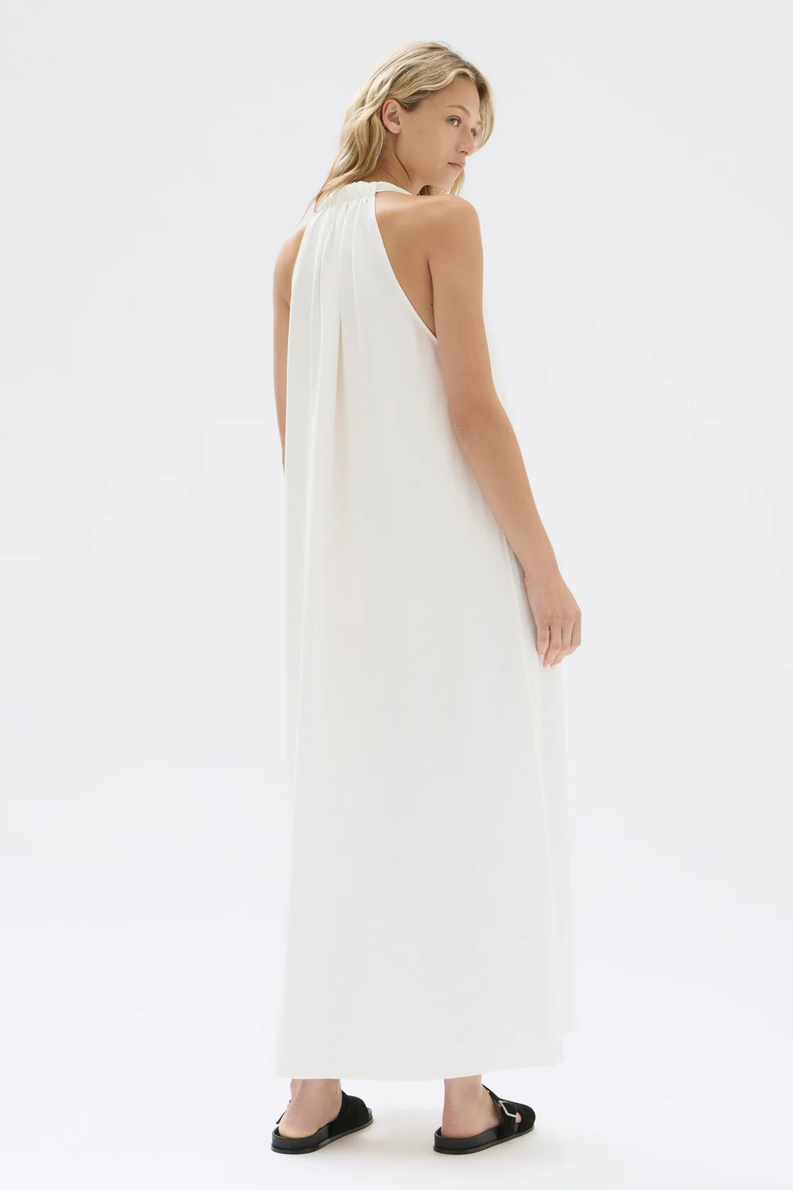 Morgan Halter Midi Dress - Cream