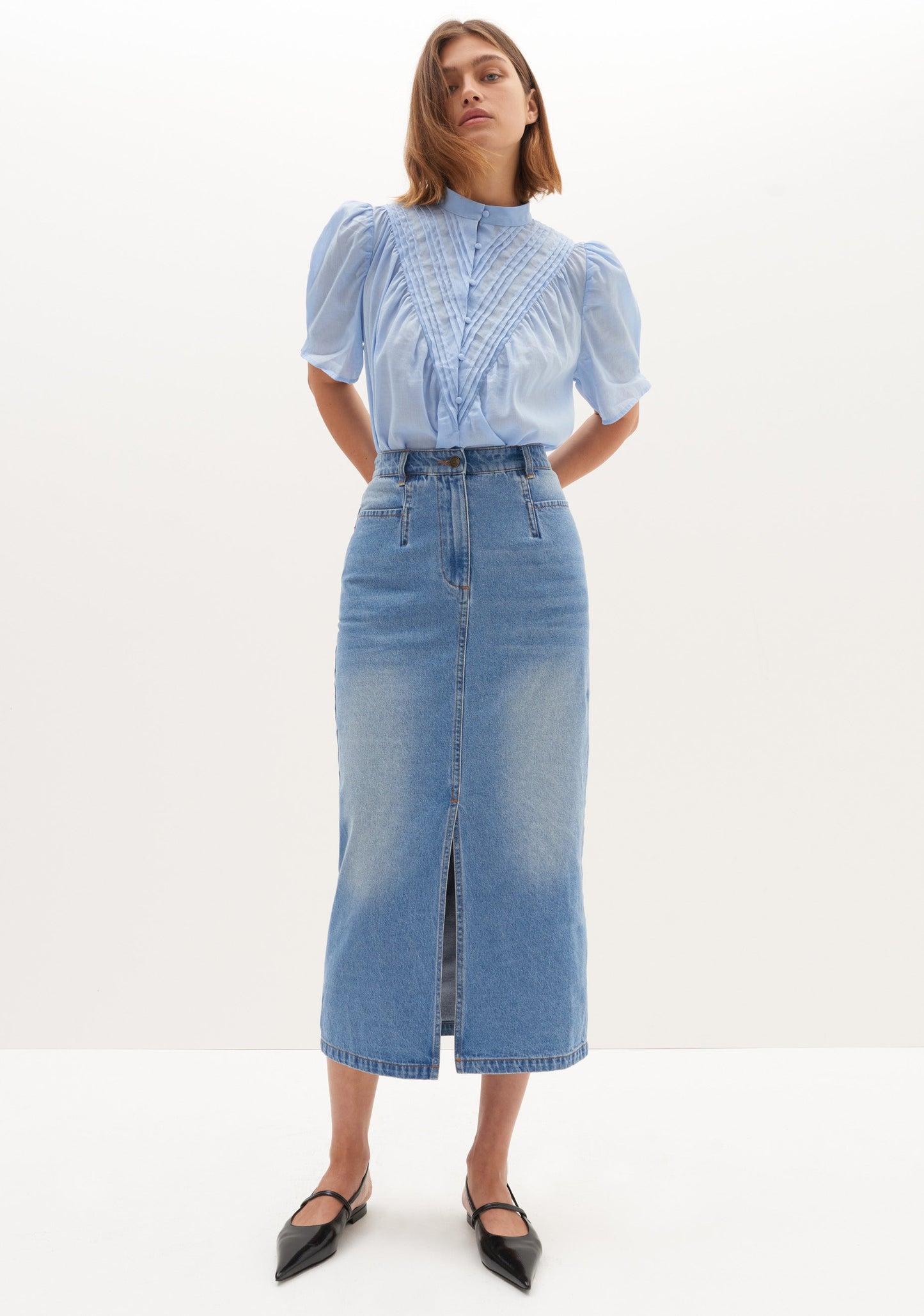 Blanca Denim Skirt -Blue