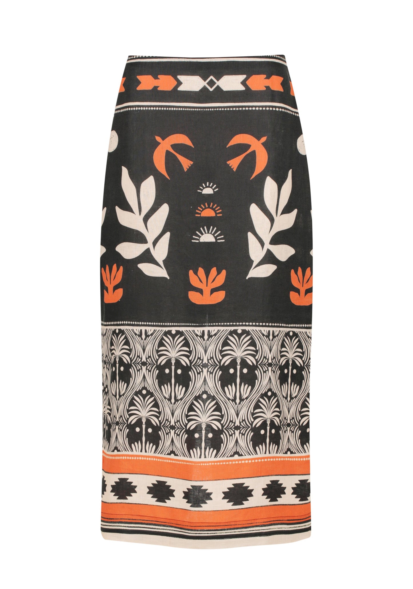 Imala Linen Skirt - Print