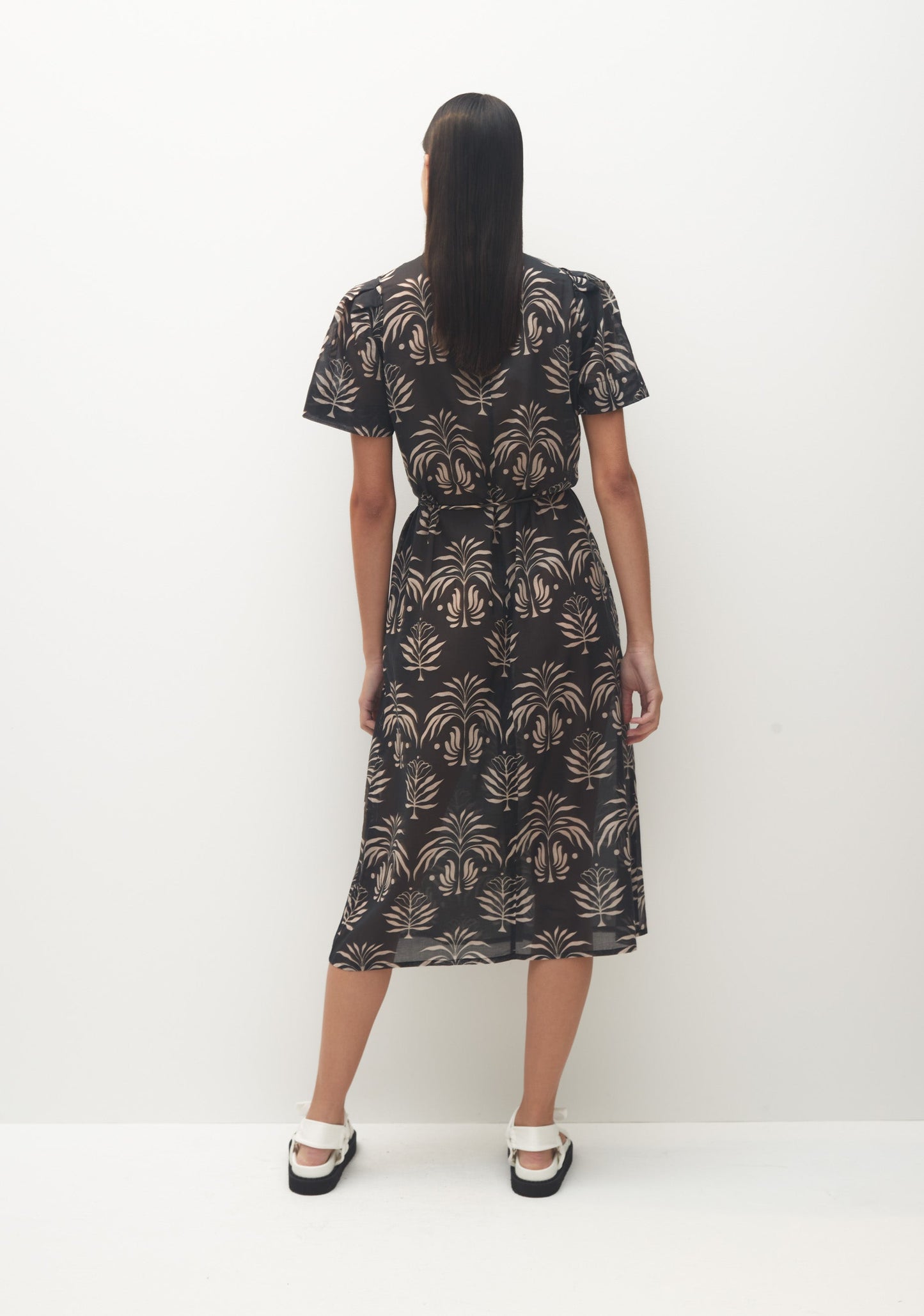 Kalea Shirt Dress Black