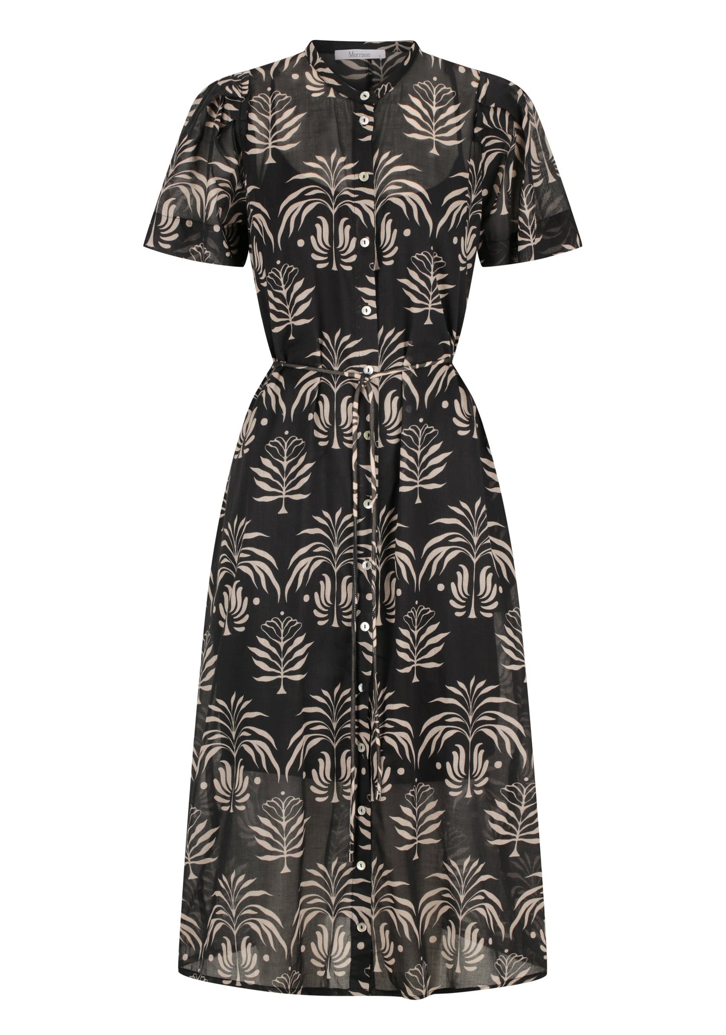 Kalea Shirt Dress Black