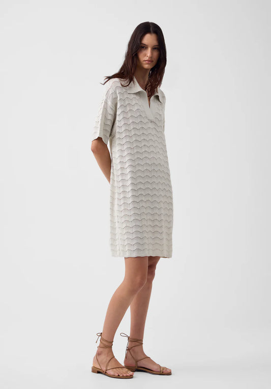 Calista Knit Dress - Silver