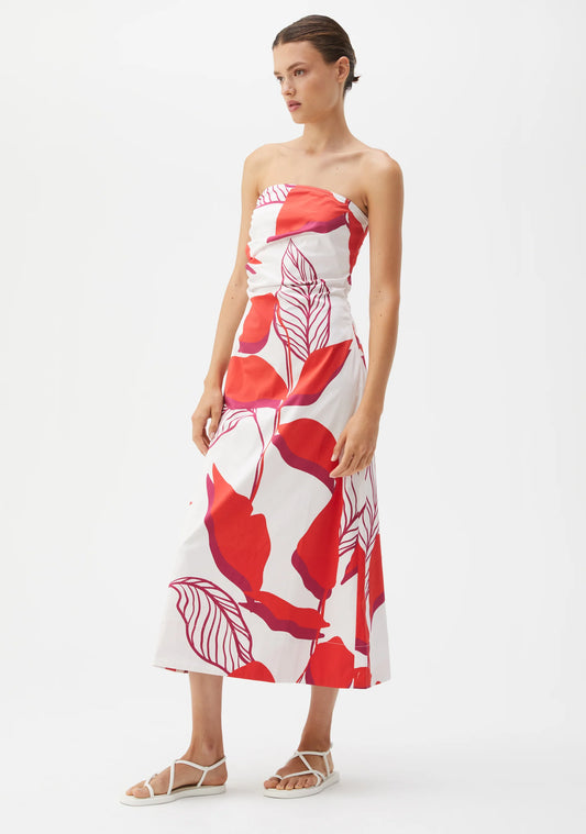 Verona Strapless Dress - Print