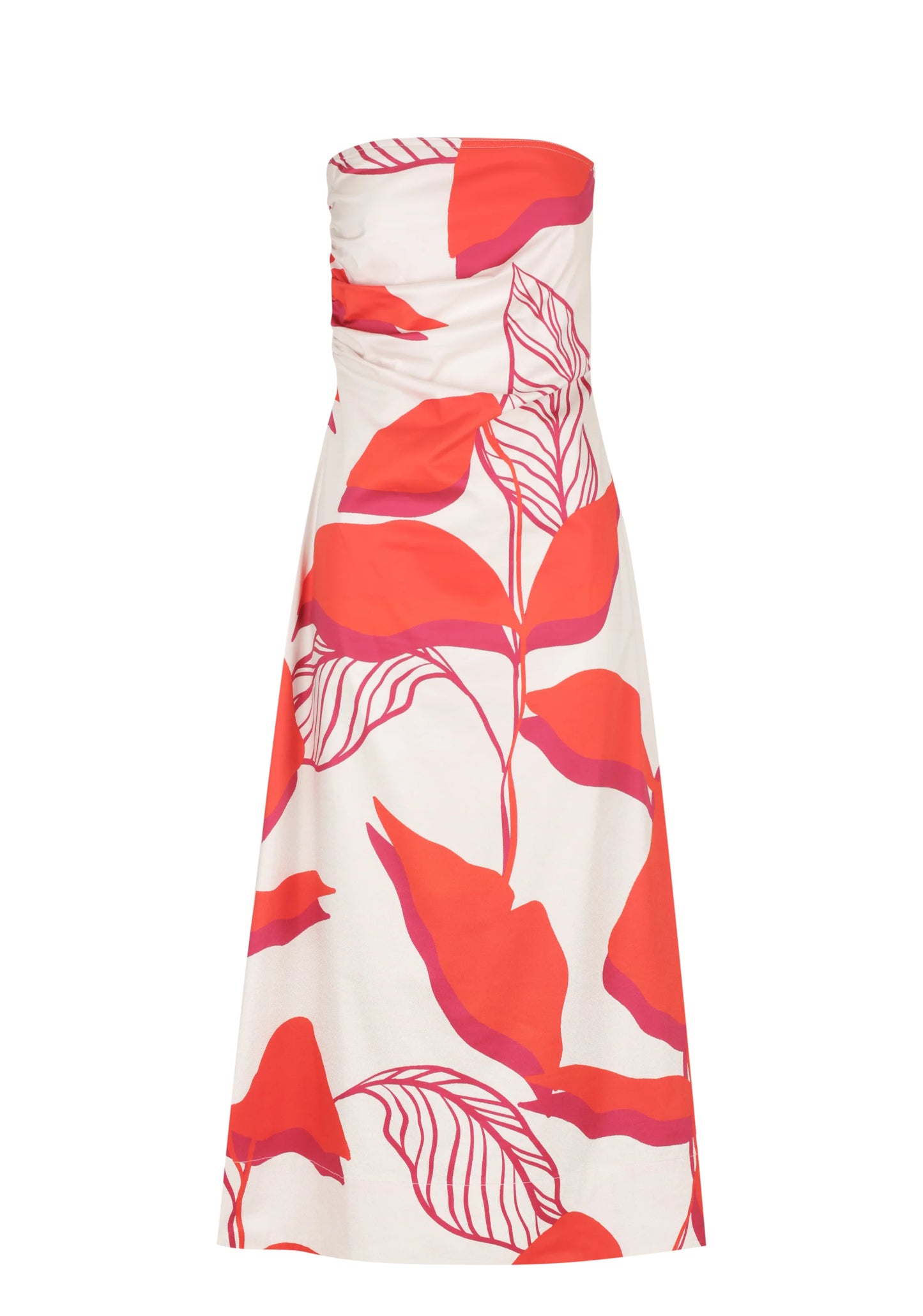 Verona Strapless Dress - Print