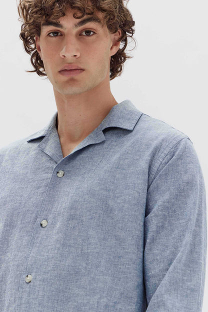 Noah Long Sleeve Shirt - Chambray