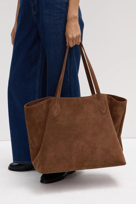 Olivia Suede Tote Bag - Amaro
