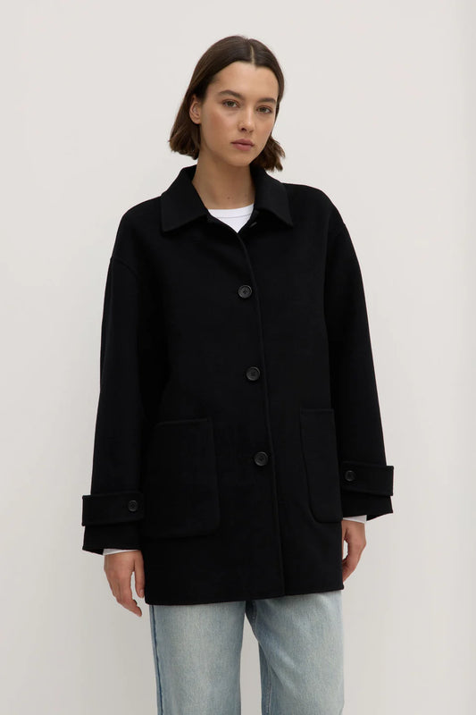 Pierra Wool Coat - Black