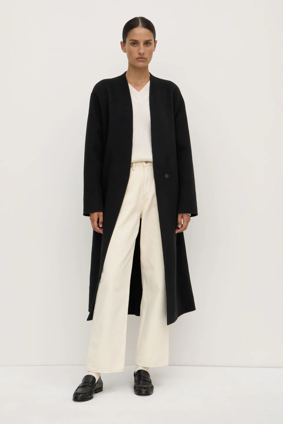 Rhea Wool Coat - Black