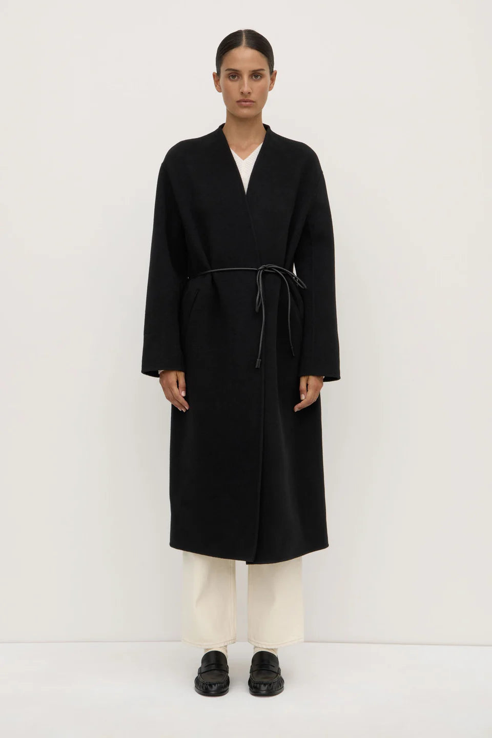 Rhea Wool Coat - Black