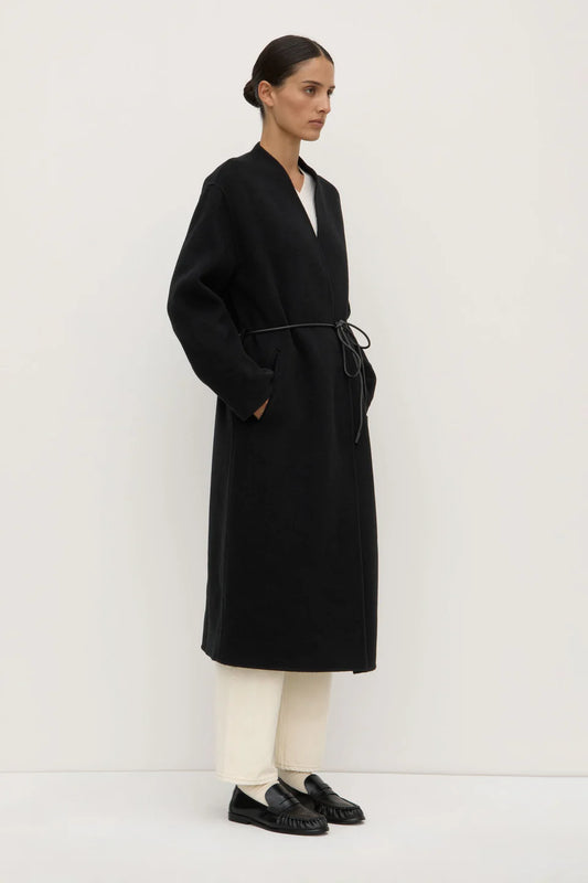 Rhea Wool Coat - Black