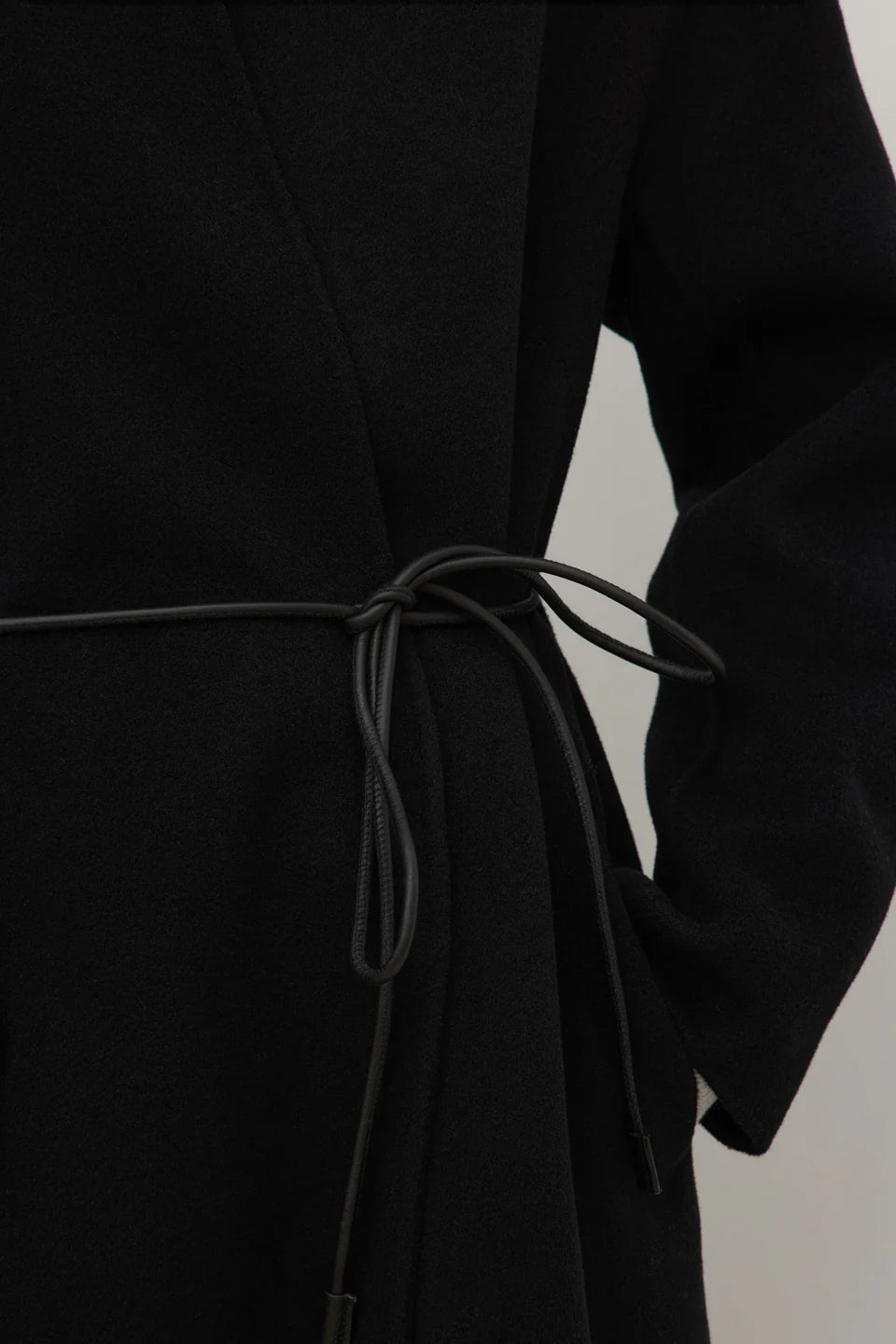 Rhea Wool Coat - Black