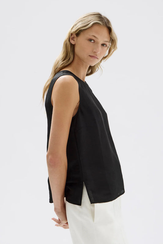 Sabrina Silk Blend Tunic - Black