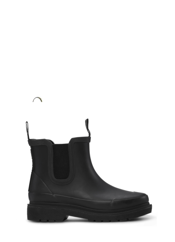 Ilse Jacobsen Short Rubber Gumboot Black Star Road Trader