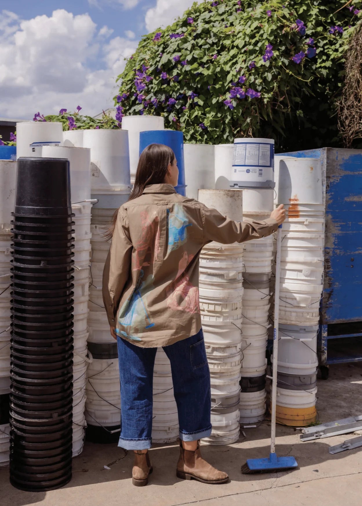 Reading Cotton Shirt - Chores Print