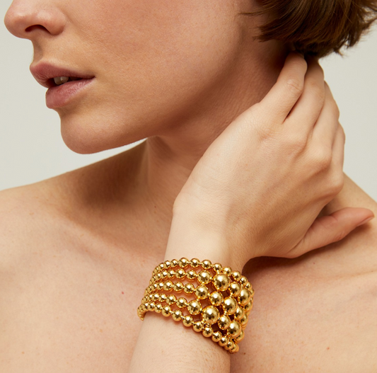 Cuff -Multi Perla - Gold