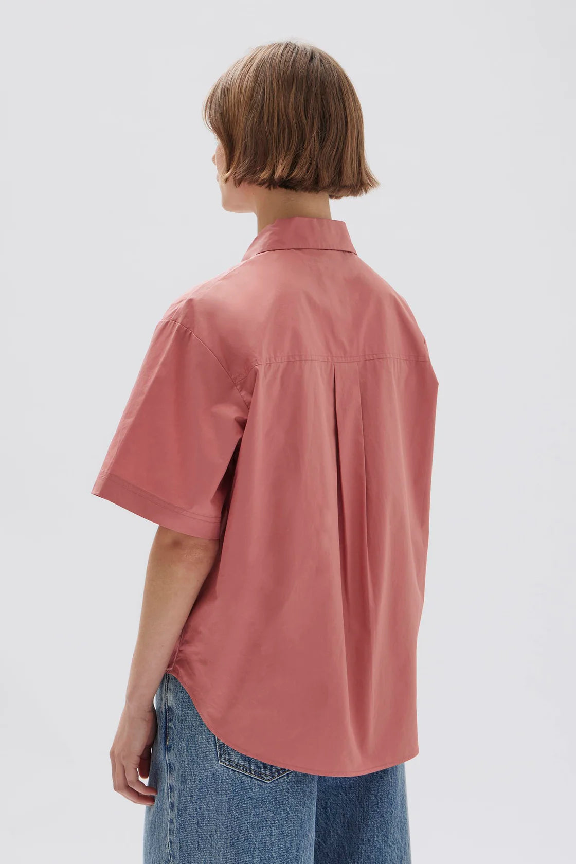 Tala Poplin Short Sleeve Shirt - Lotus
