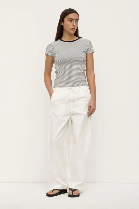 Thelma Stripe Tee - Black/White