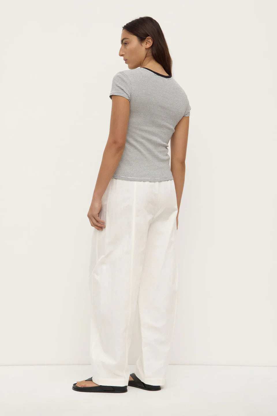 Thelma Stripe Tee - Black/White