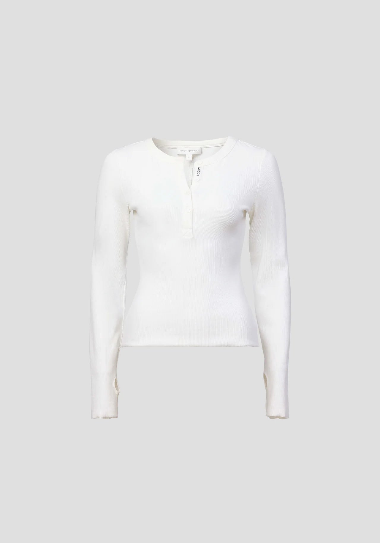 Clique Rib Henley - Ivory