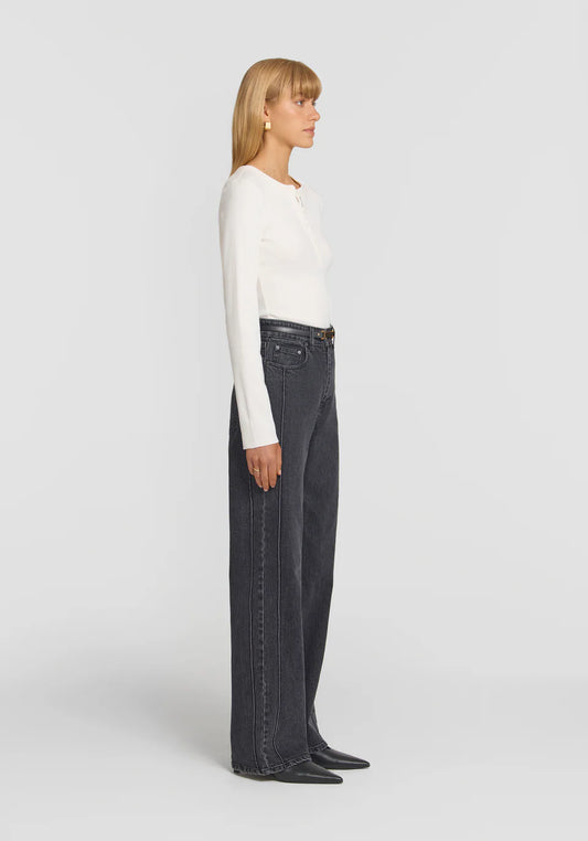 Clique Rib Henley - Ivory