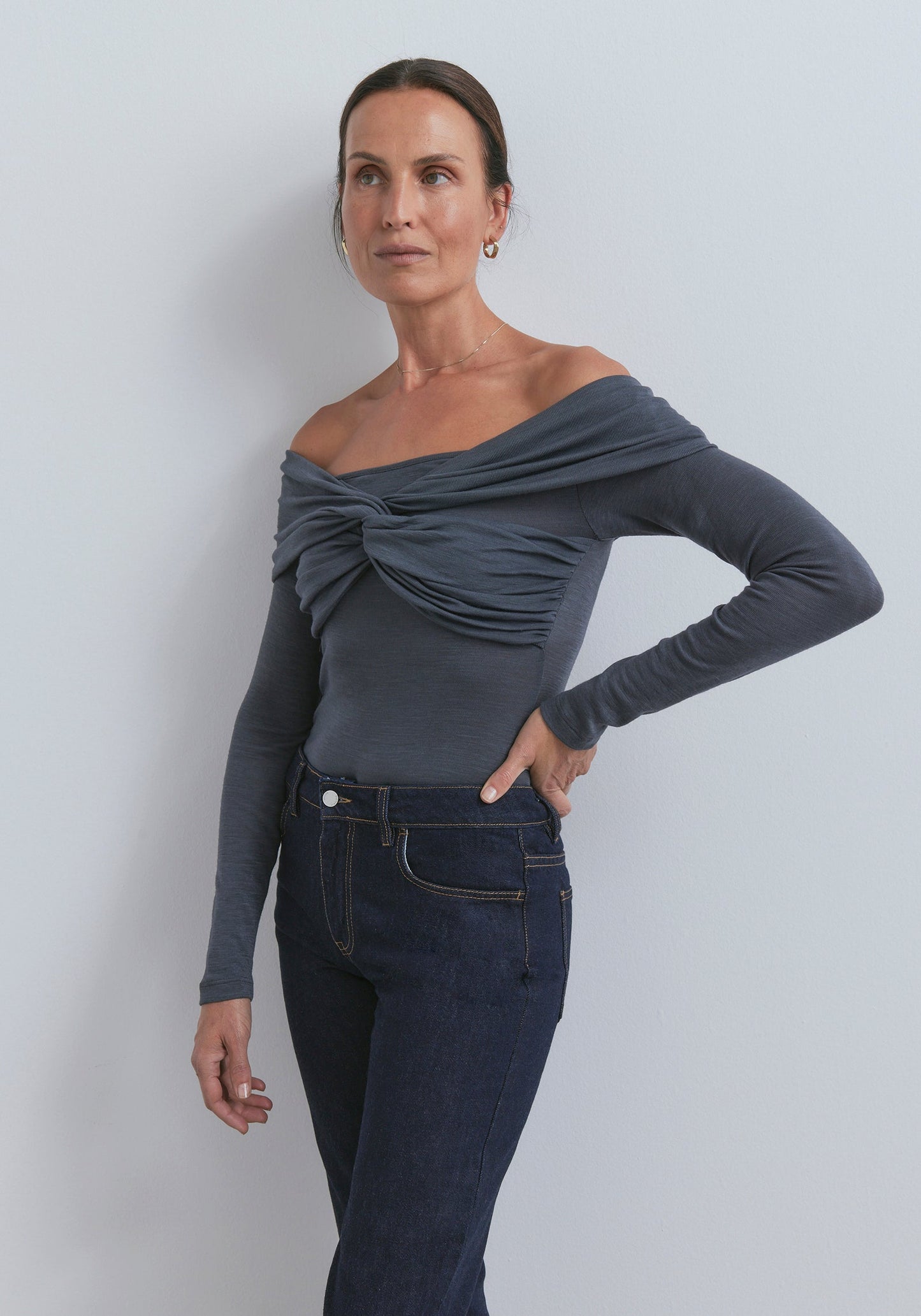 Titanic Merino Top - Asphalt