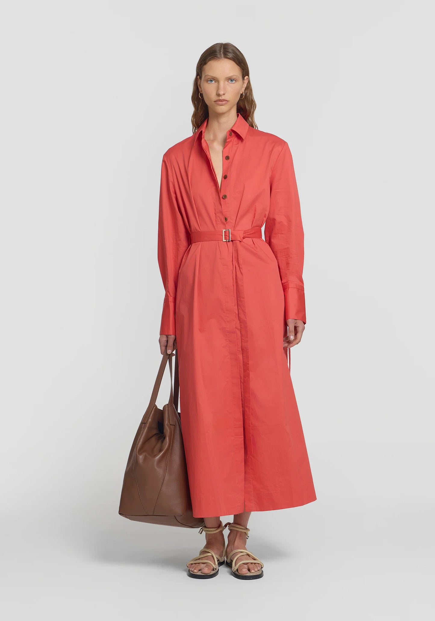 Vermillion Dress - Mineral Red