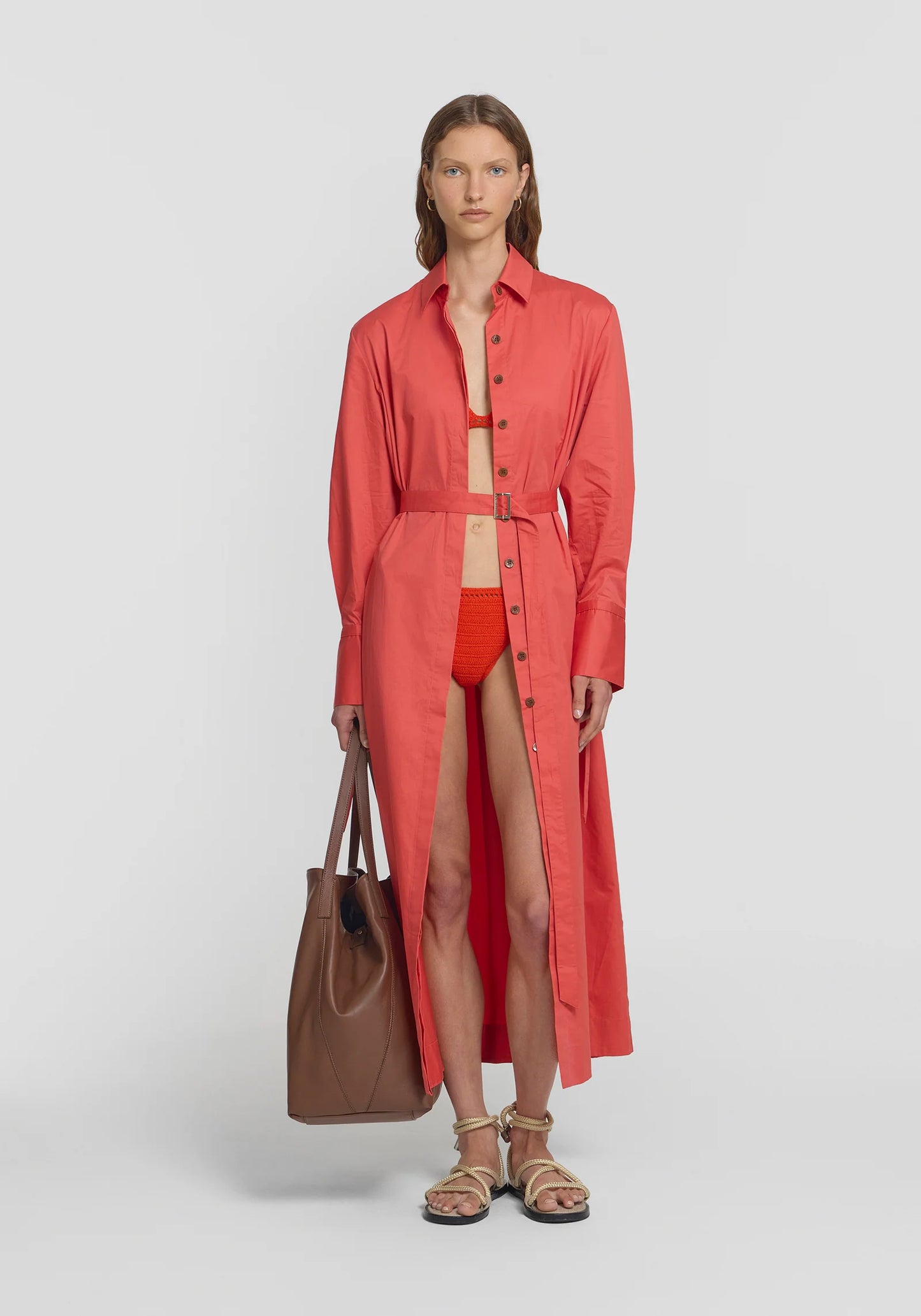 Vermillion Dress - Mineral Red