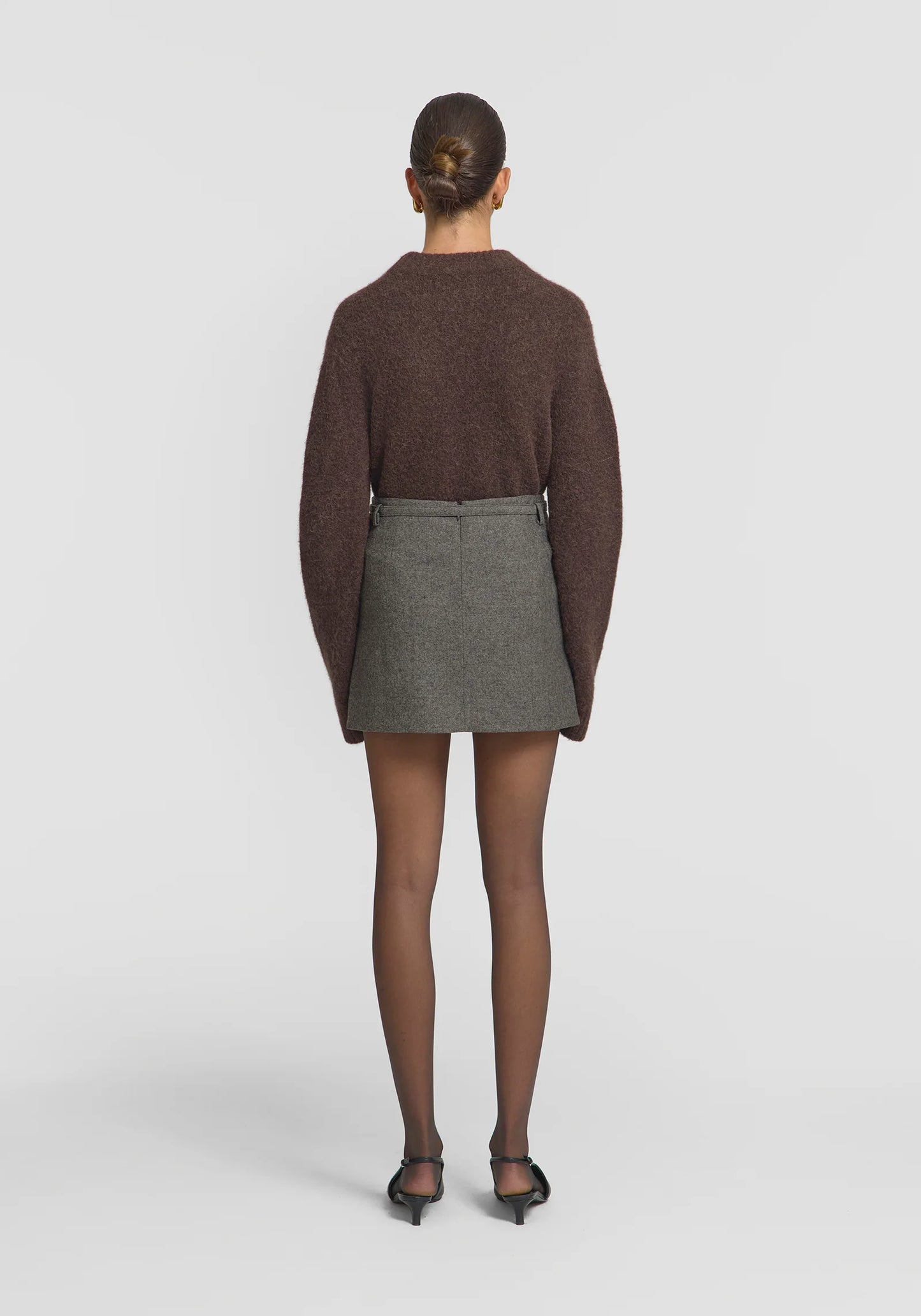 Sterling Skirt -Pebble Brown