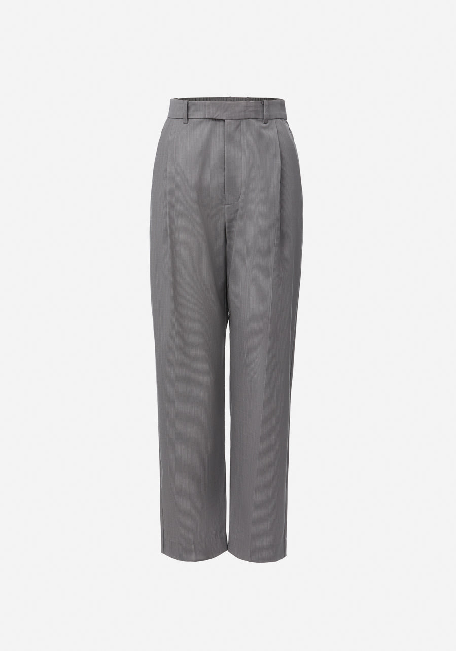 Brownlow Wool Trouser - Cambridge Stripe