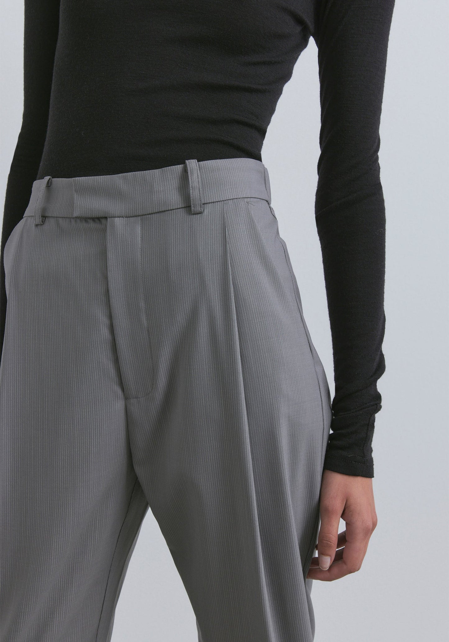 Brownlow Wool Trouser - Cambridge Stripe