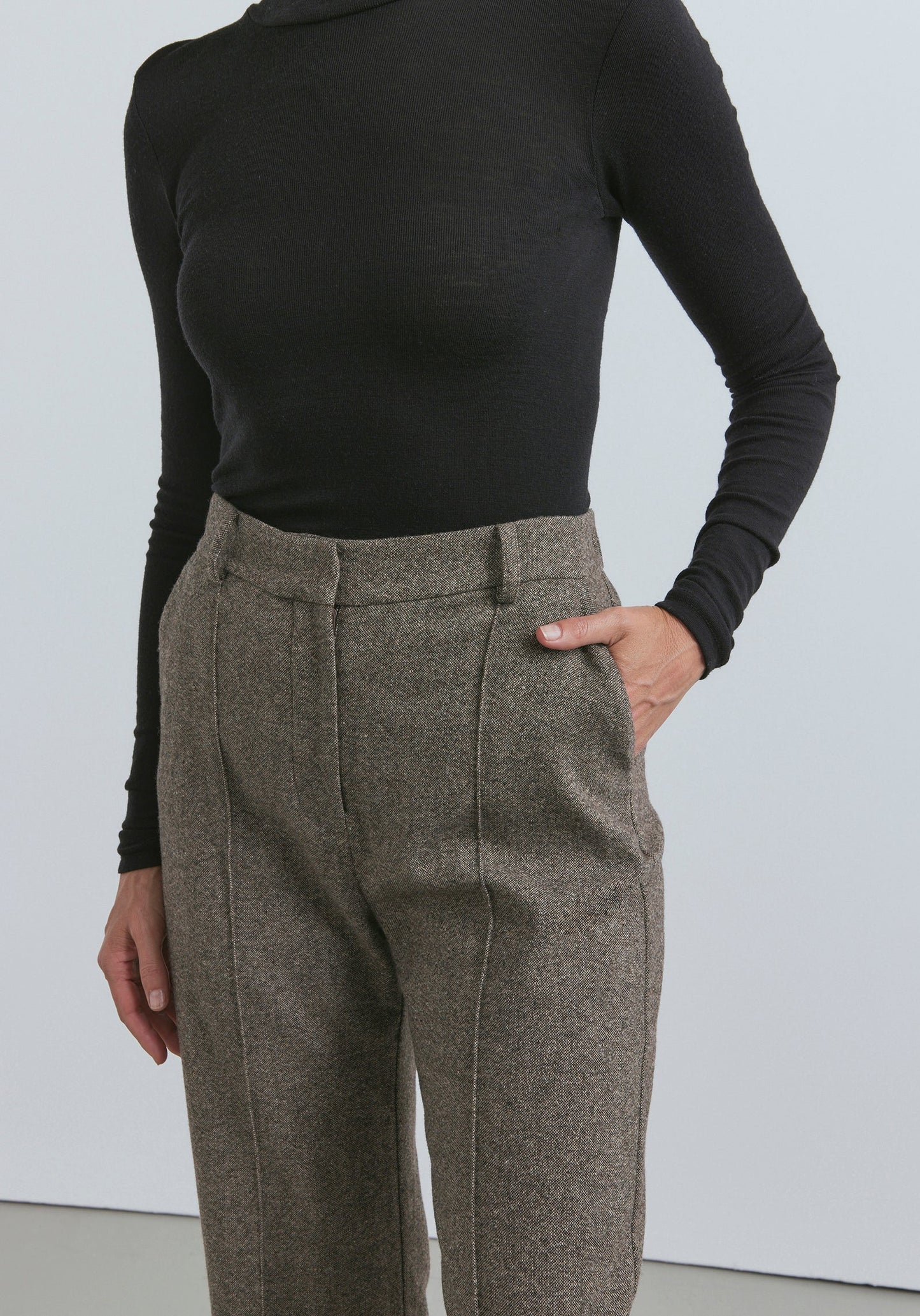 Bramwell Wool Trouser - Pidgeon