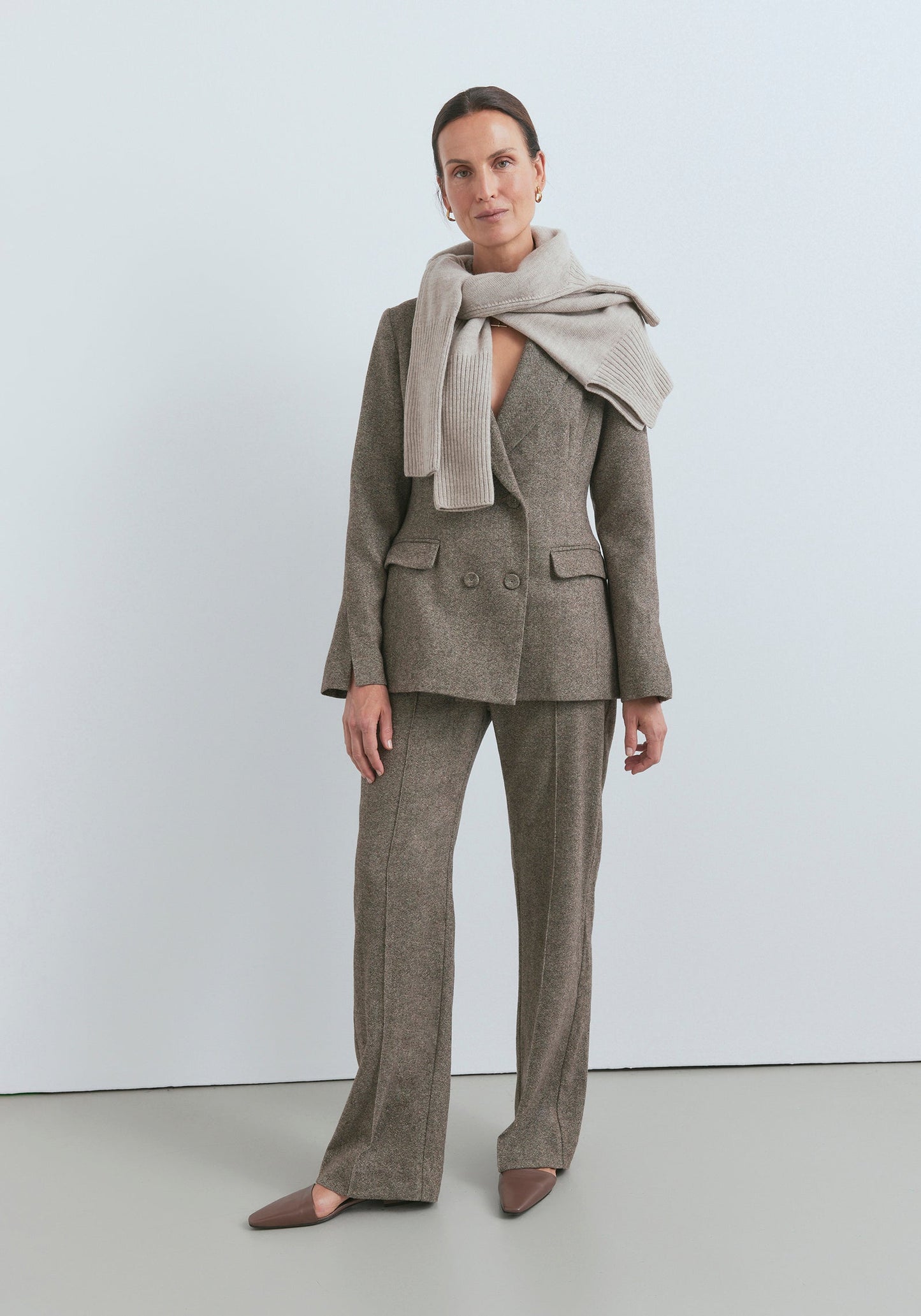Bramwell Wool Trouser - Pidgeon