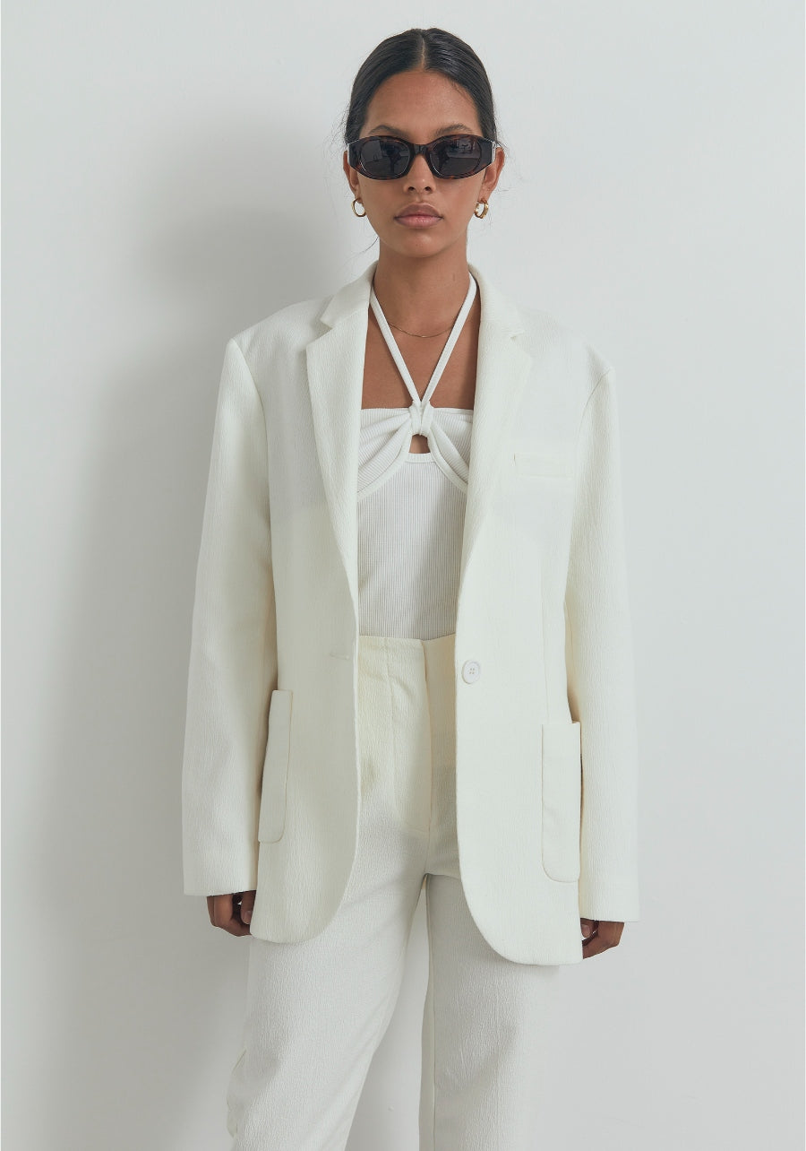 Unisex Shakespeare Blazer - Ivory