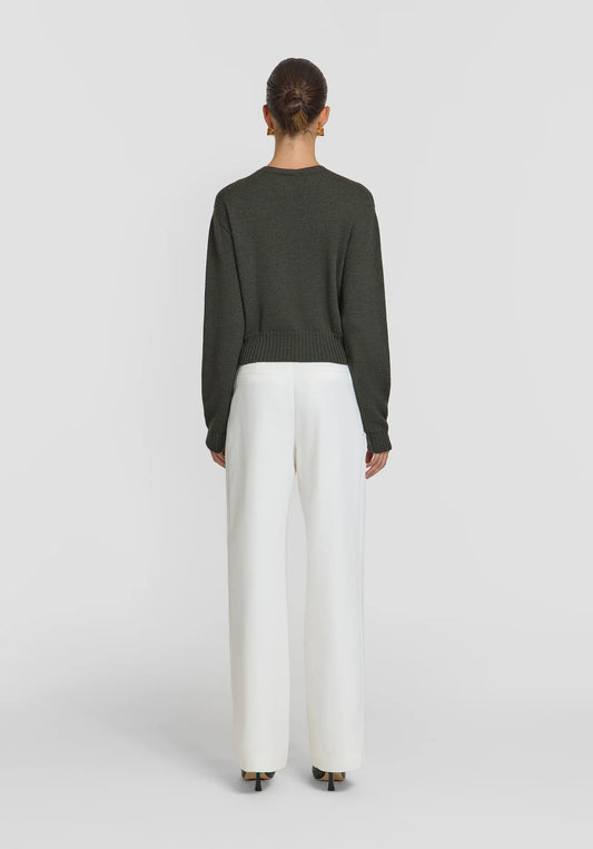 Ego Cardigan - Dark Olive Marle