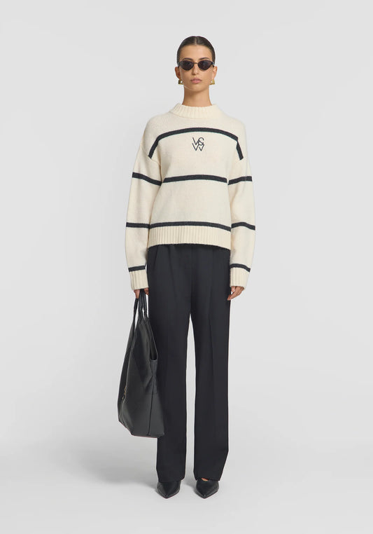 Invictus Knit - Ivory /Charcoal