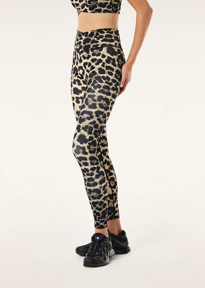 Wander FL Legging - Leopard/Smokestone