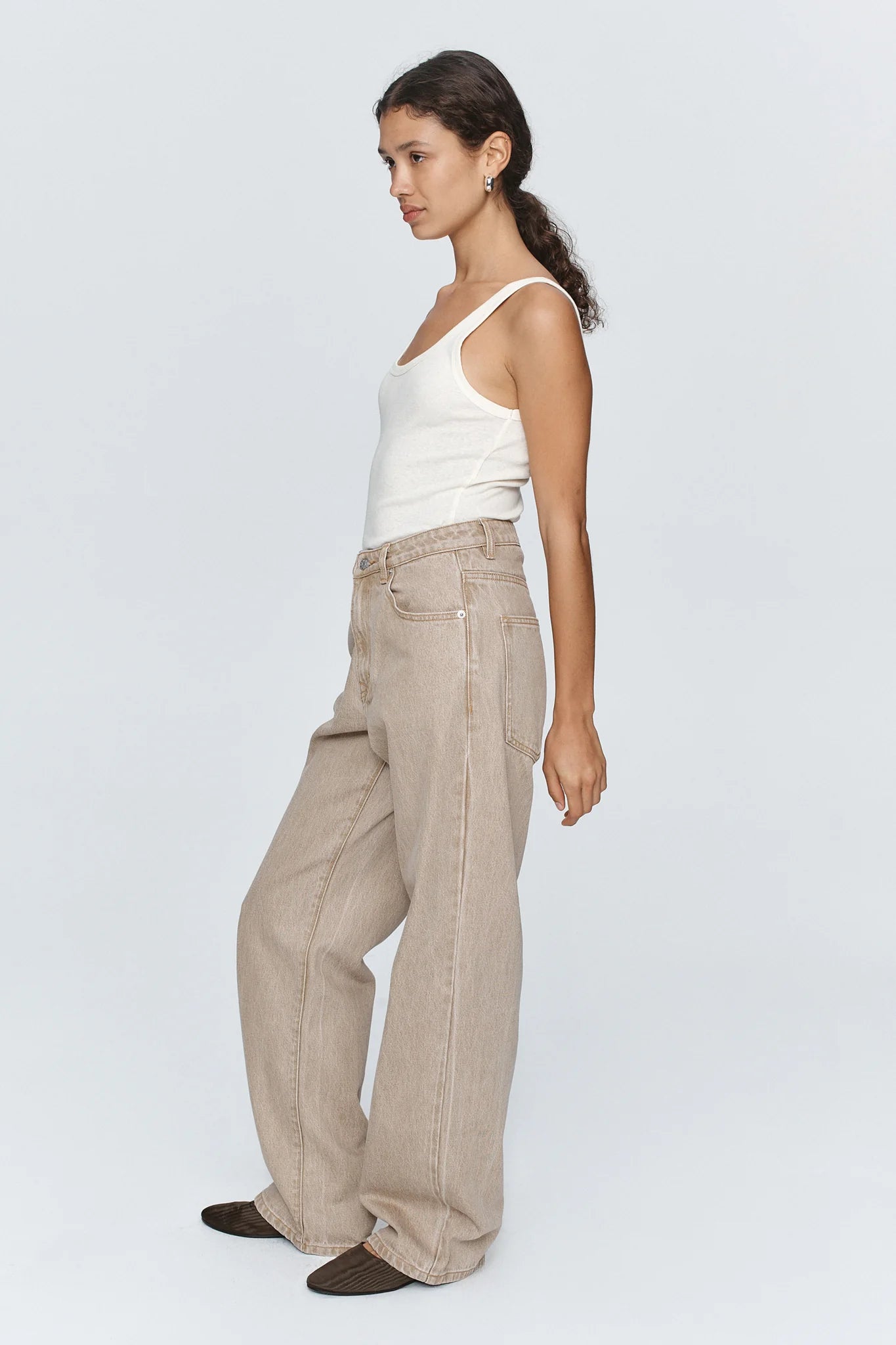 Wide Leg Jean - Chai