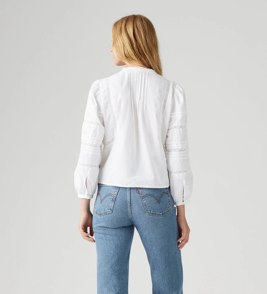 Mandy Long Sleeve Blouse - White