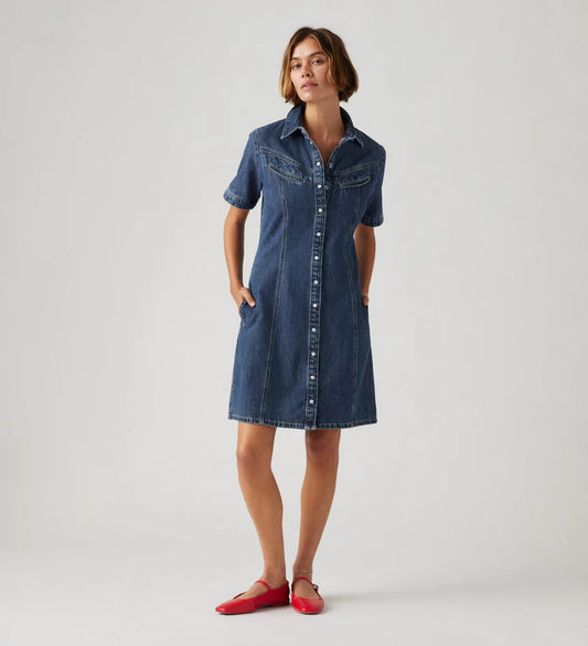 Rinoa Denim SS Dress - Sledge Sister