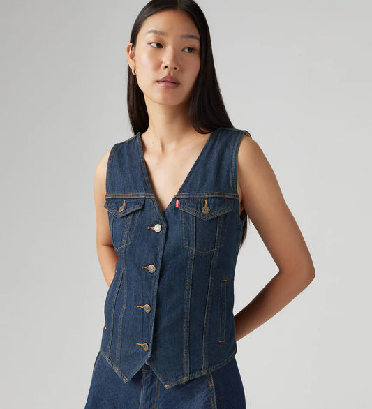 Loose Vest - Sqaure Circle