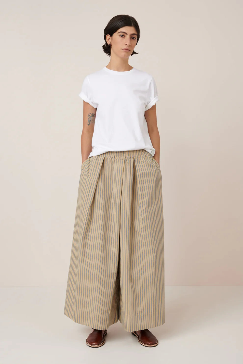 Athena Pant - Double Pinstripe