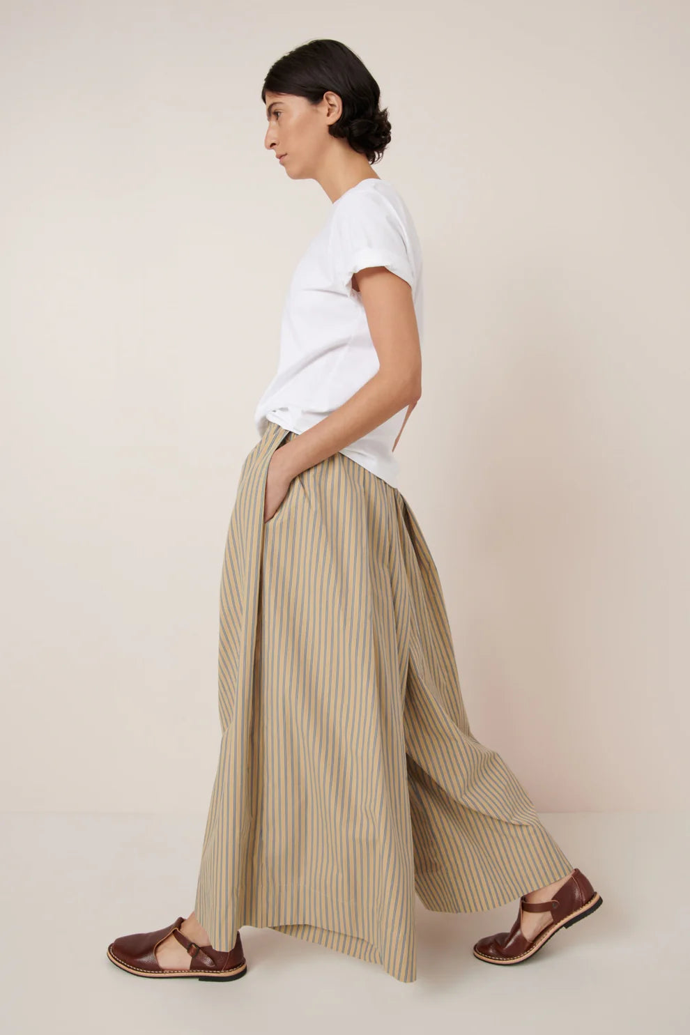 Athena Pant - Double Pinstripe