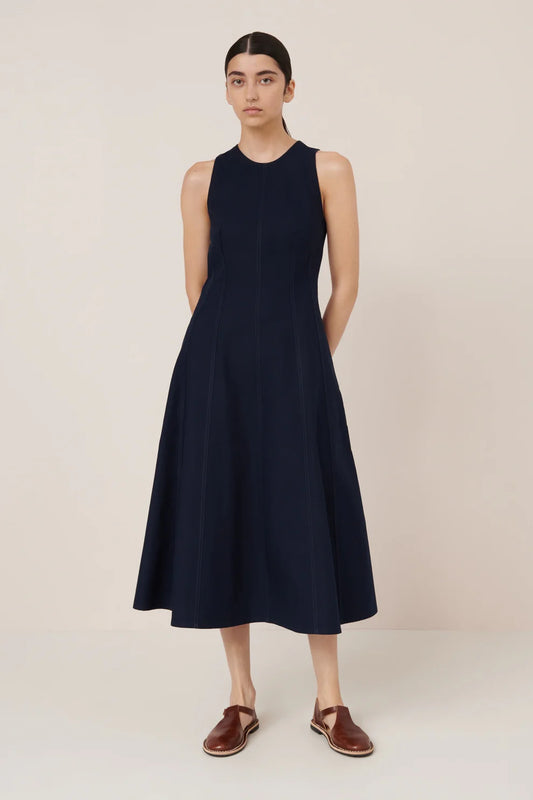Frame Work Dress - Evening Navy