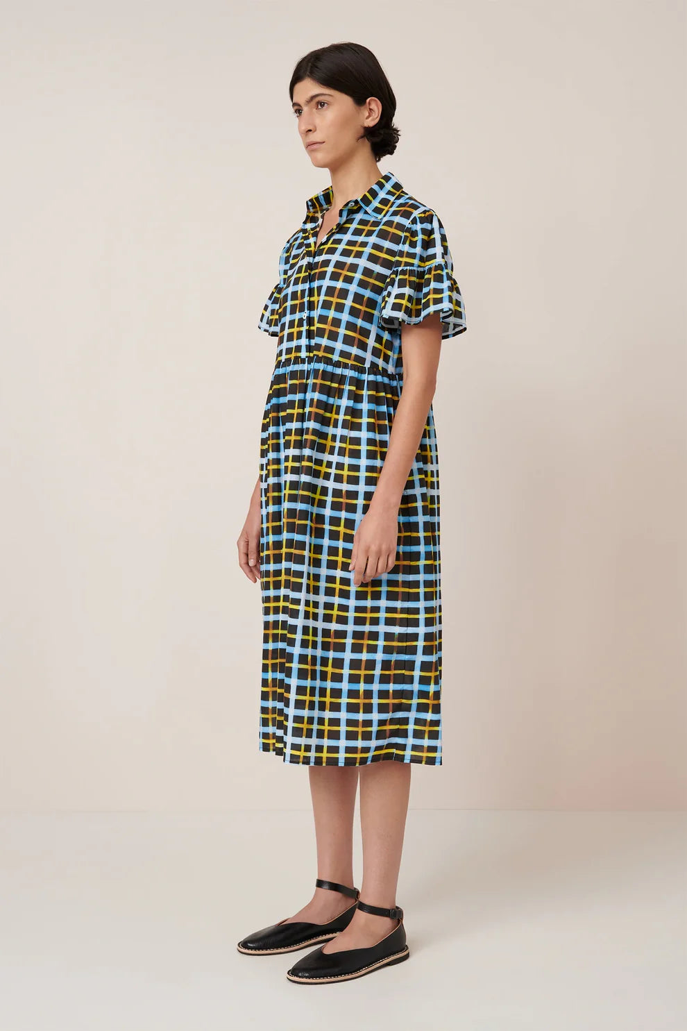Impression Dress - Neon Tartan