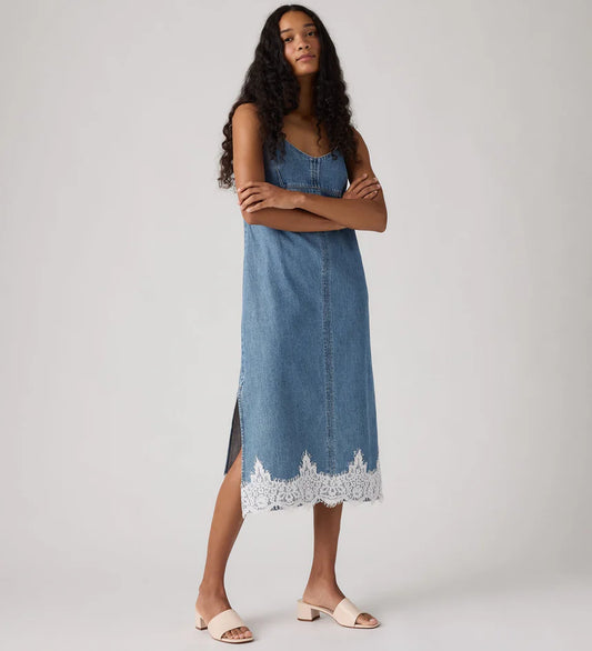 90's Denim Slip Dress - Slipped My Mind