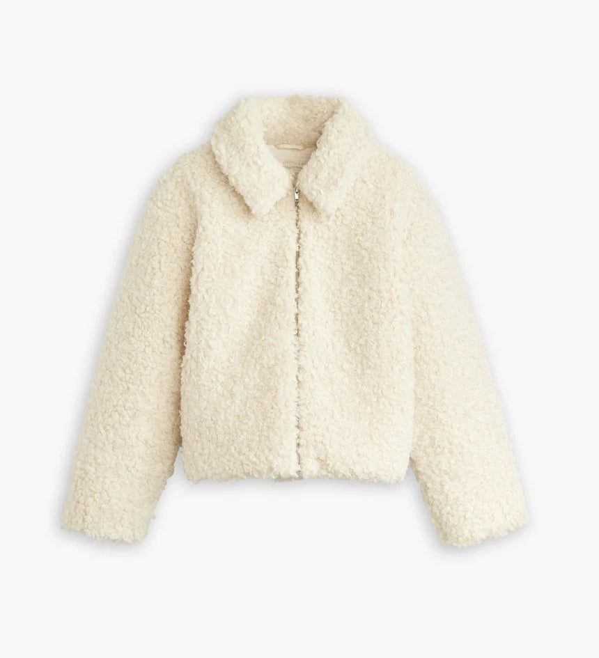Kate Sherpa Jacket - White Swan