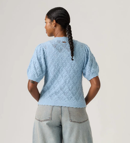 Pauline Pointelle SS Cardi - Glacier Lake
