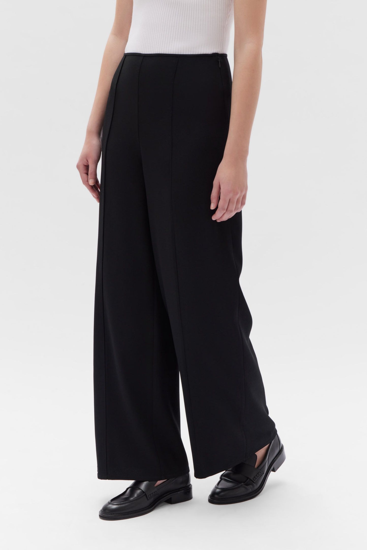 Sabine Crepe Trouser - Black