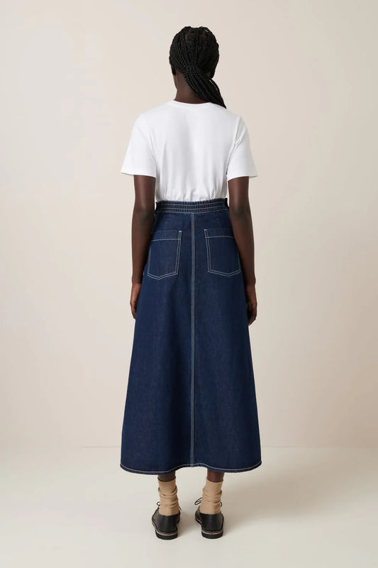 Piper Skirt - Indigo Denim